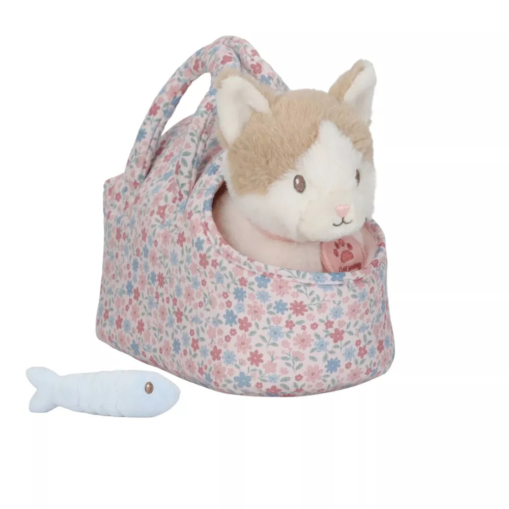 Peluche Gatto con Trasportino Little Dutch