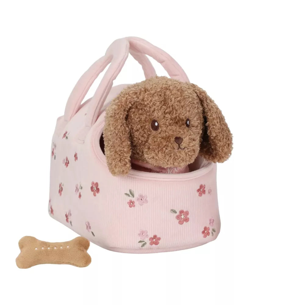 Peluche Cane con Trasportino Little Dutch