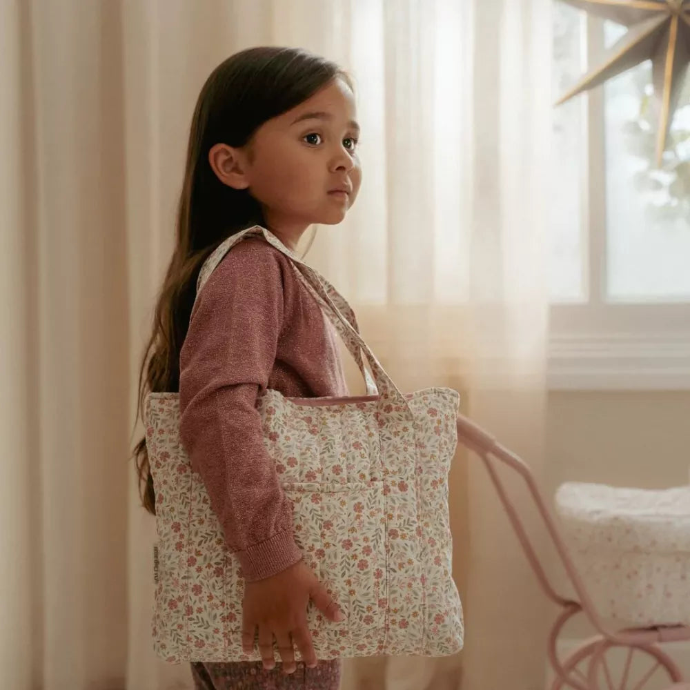 Bambina porta a spalla la Borsa Fasciatoio per Bambole Little Dutch