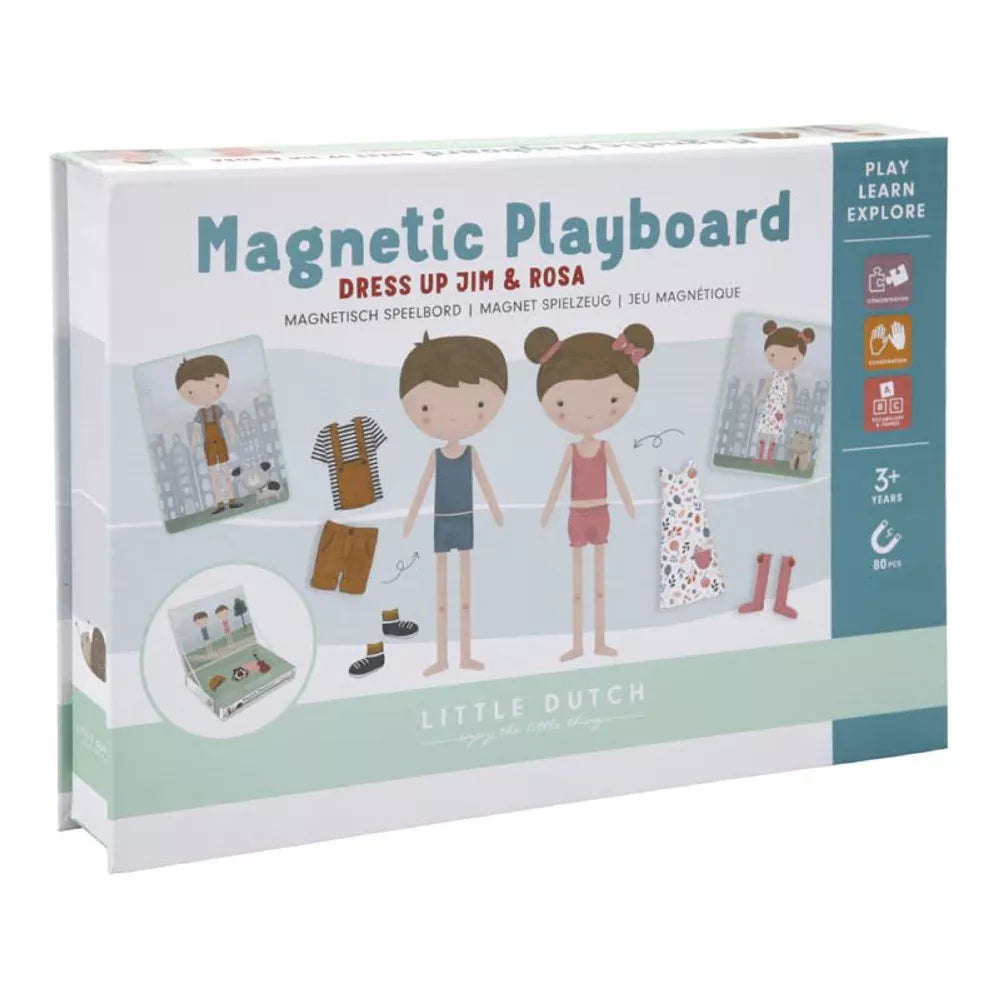 Confezione del Gioco Magnetico Jim e Rosa Little Dutch