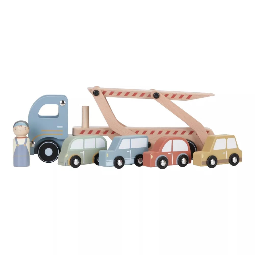 Camion Bisarca in Legno Little Dutch con macchinine incluse