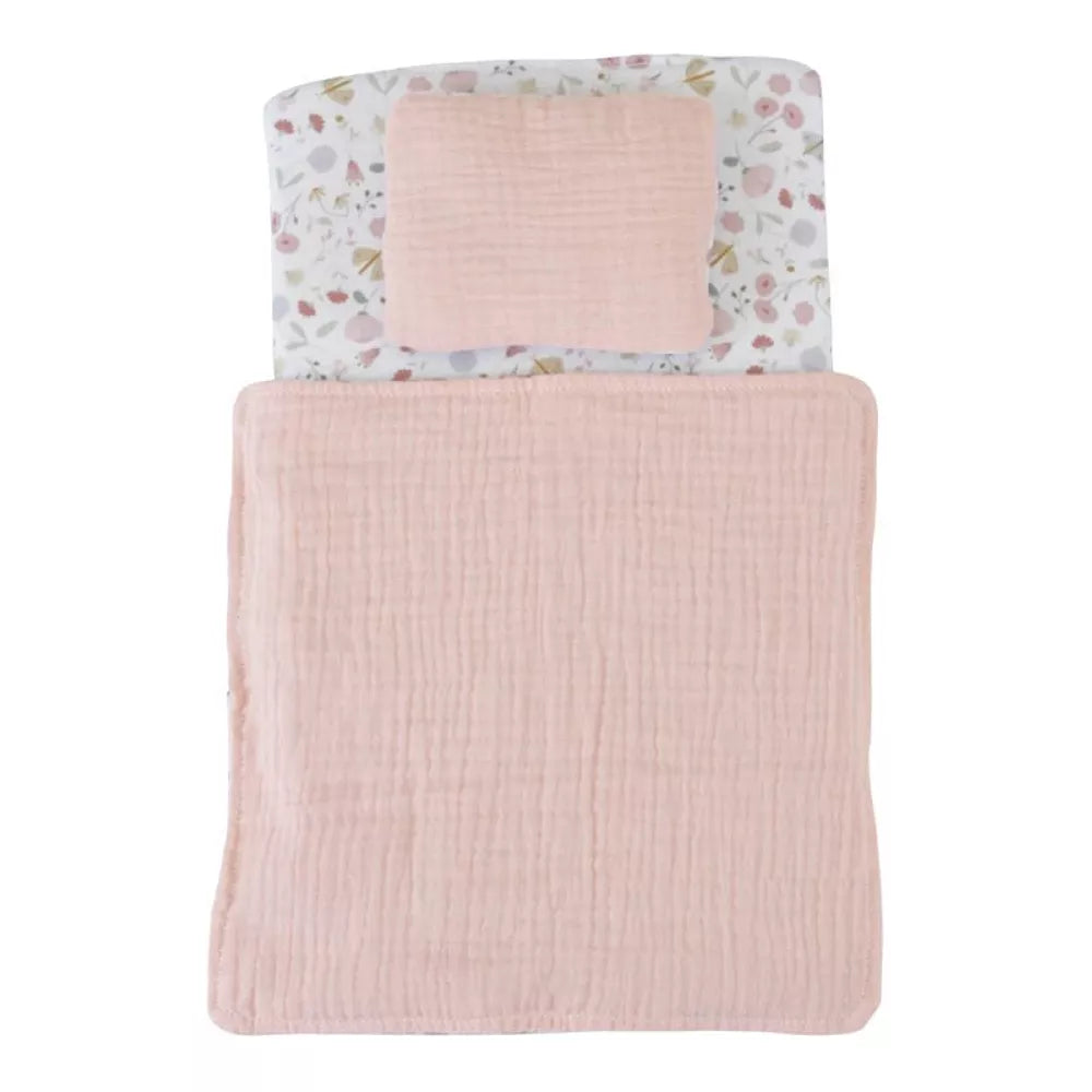 Coperta e cuscino inclusi con la Carrozzina per Bambole in Legno Little Dutch