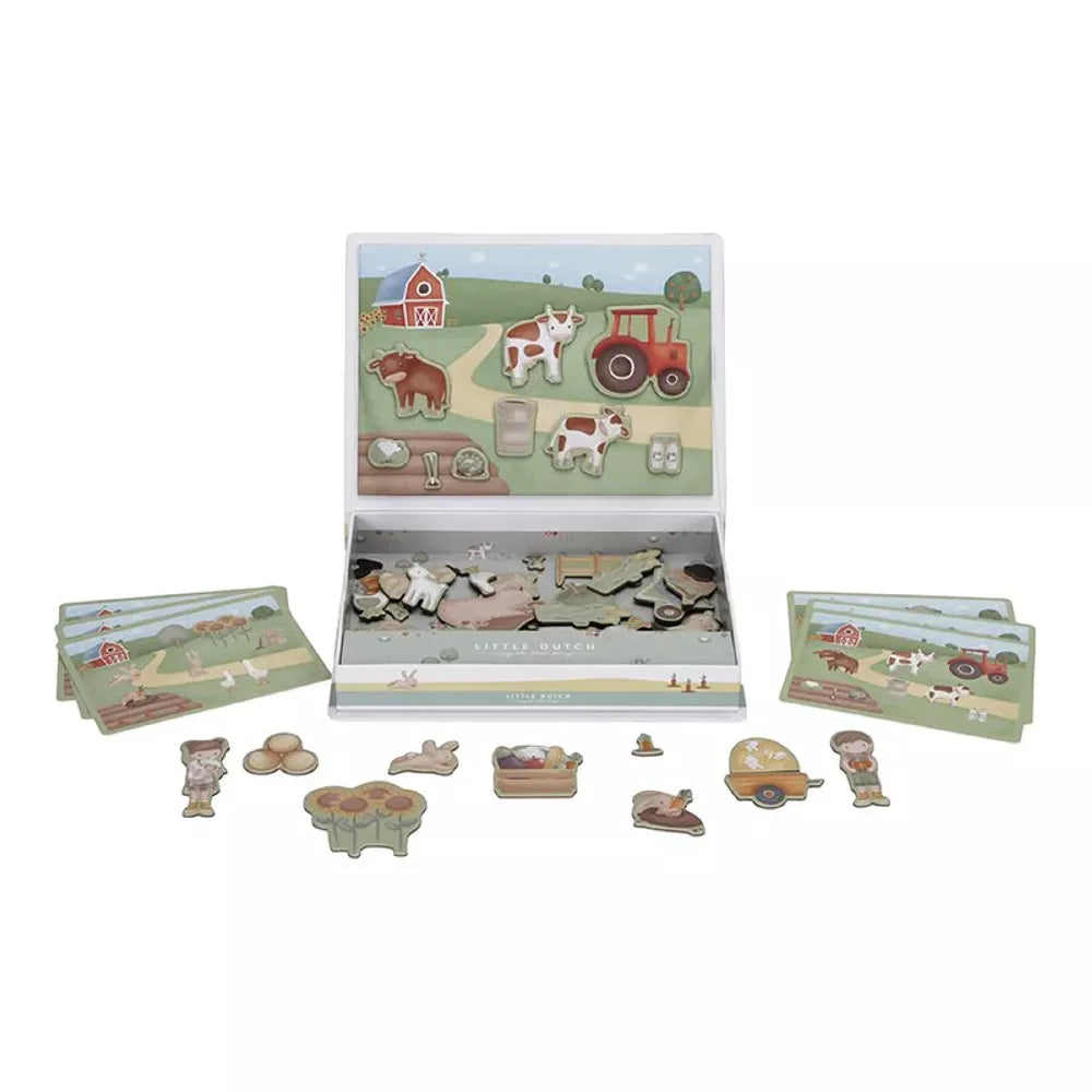 Contenuto del Gioco Magnetico Little Dutch Little Farm