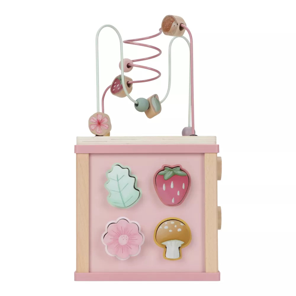 Cubo Multiattività Little Dutch Fairy Garden lato con forme a incastro