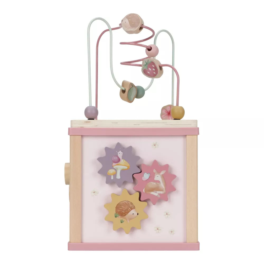 Cubo Multiattività Little Dutch Fairy Garden lato con ingranaggi