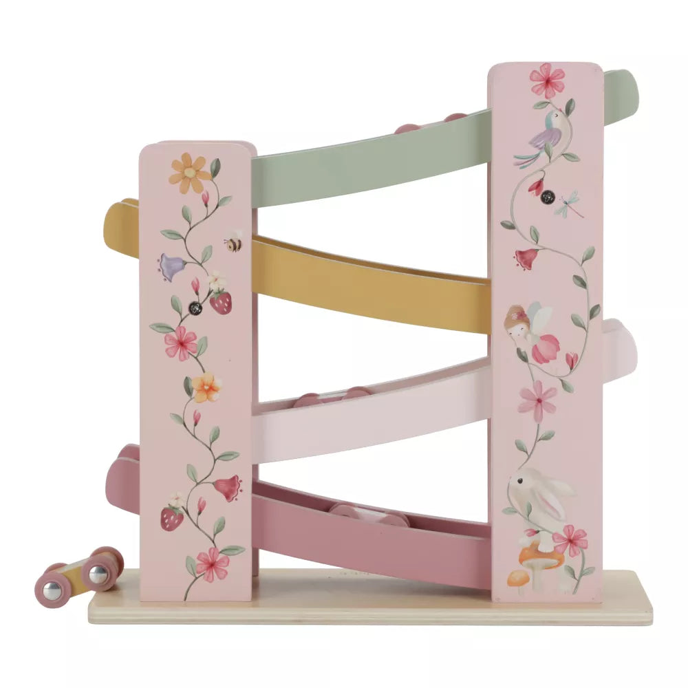 Retro dello Scivolo con Macchinine Rosa Little Dutch