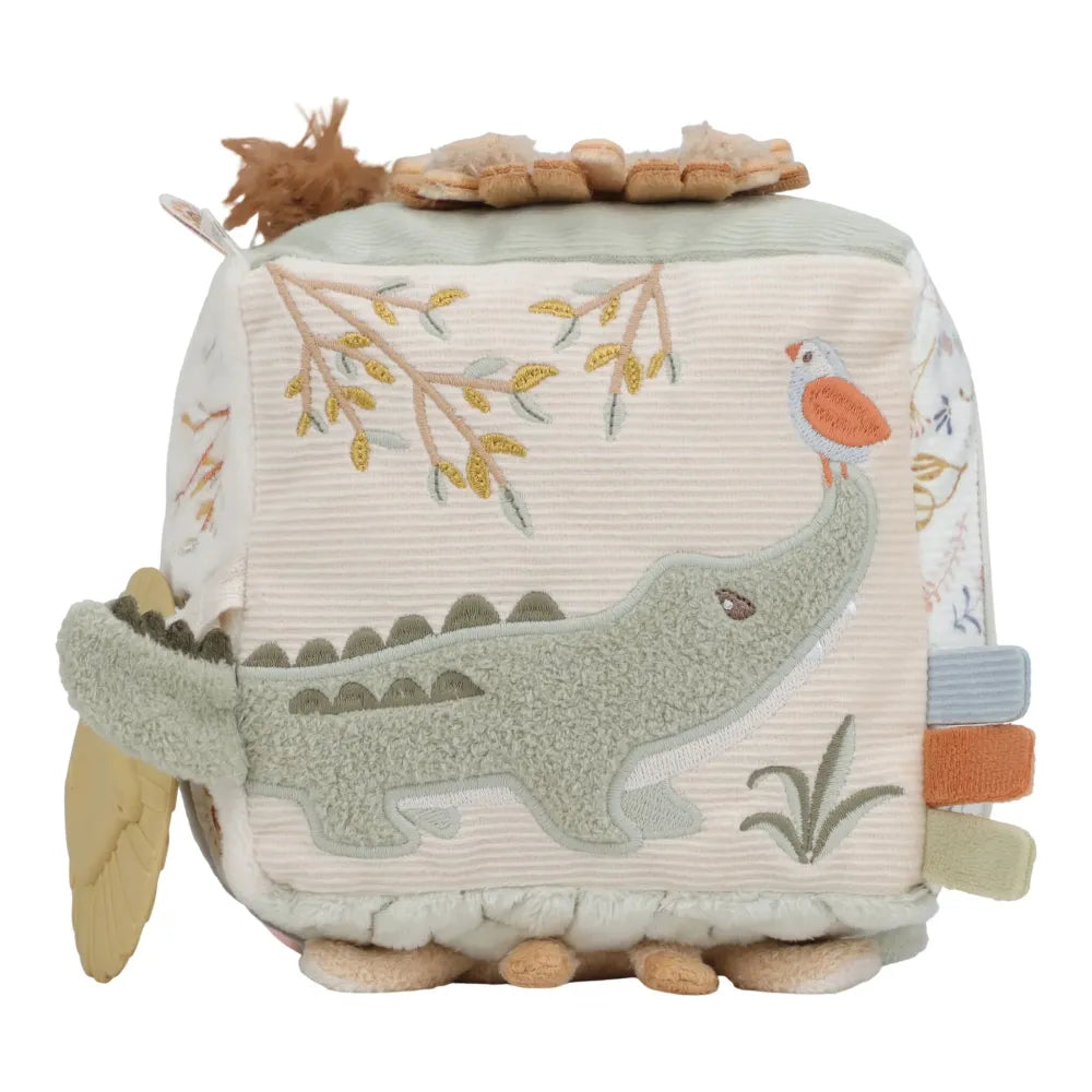 Cubo Morbido Multiattività Safari Friends Little Dutch Lato con Coccodrillo 