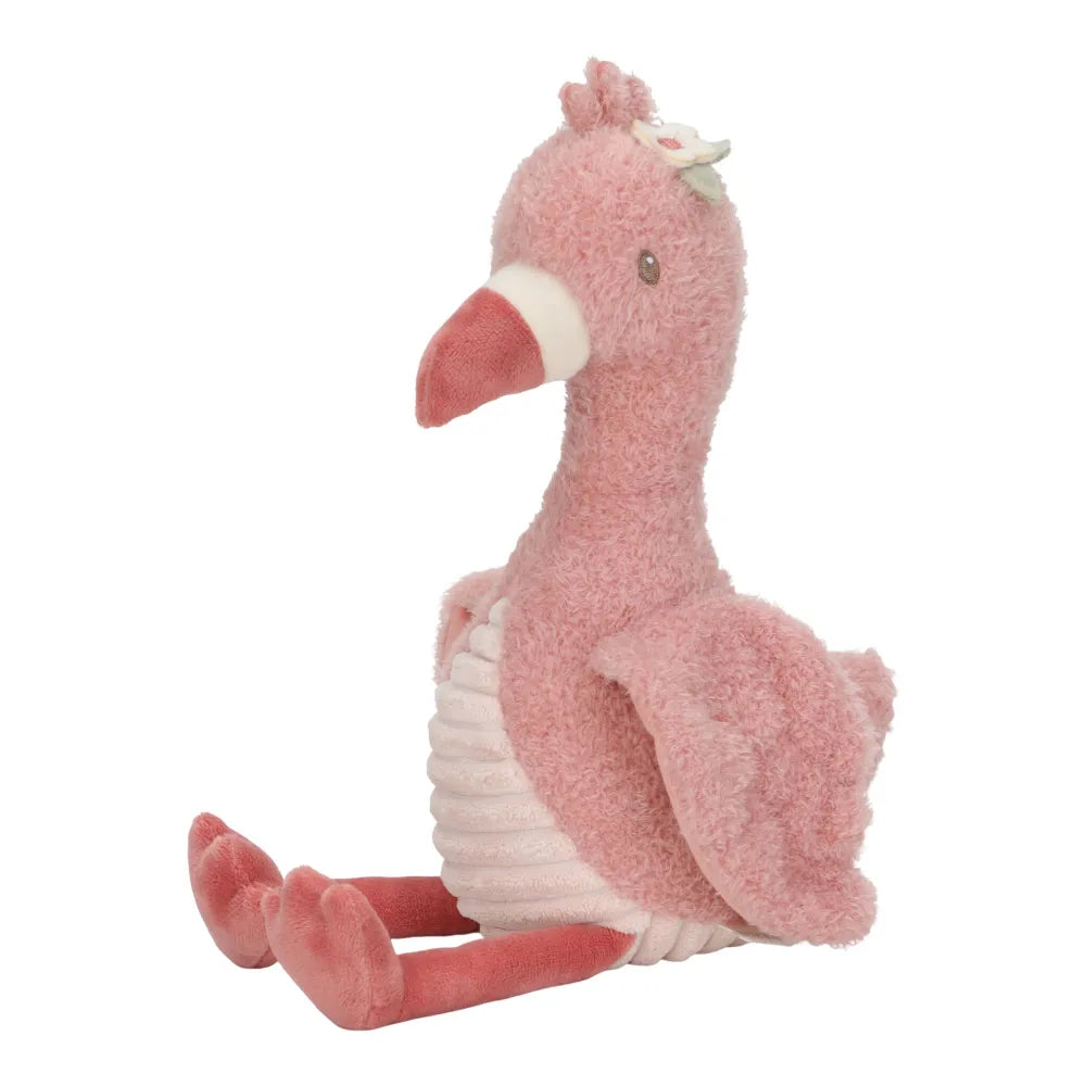 Peluche Fenicottero 35 cm Safari Friends Little Dutch Lato Sinistro