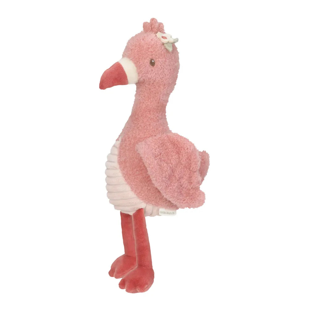 Peluche Fenicottero 35 cm Safari Friends Little Dutch di Lato