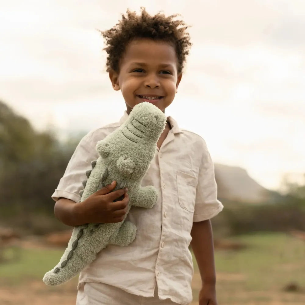 Peluche Coccodrillo Safari Friends Little Dutch con Bimbo