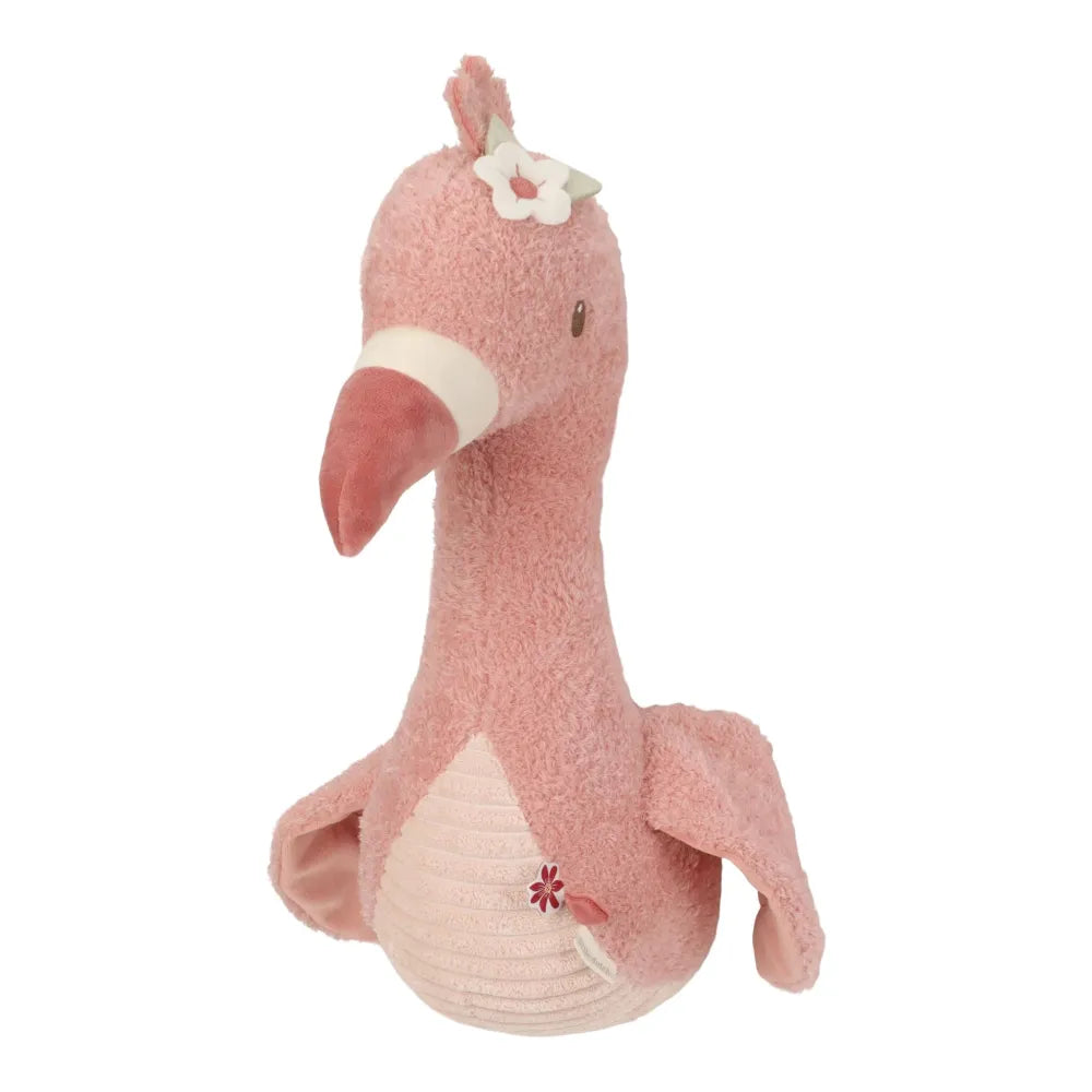 Peluche Fenicottero da Parete Safari Friends Little Dutch Lato Sinistro