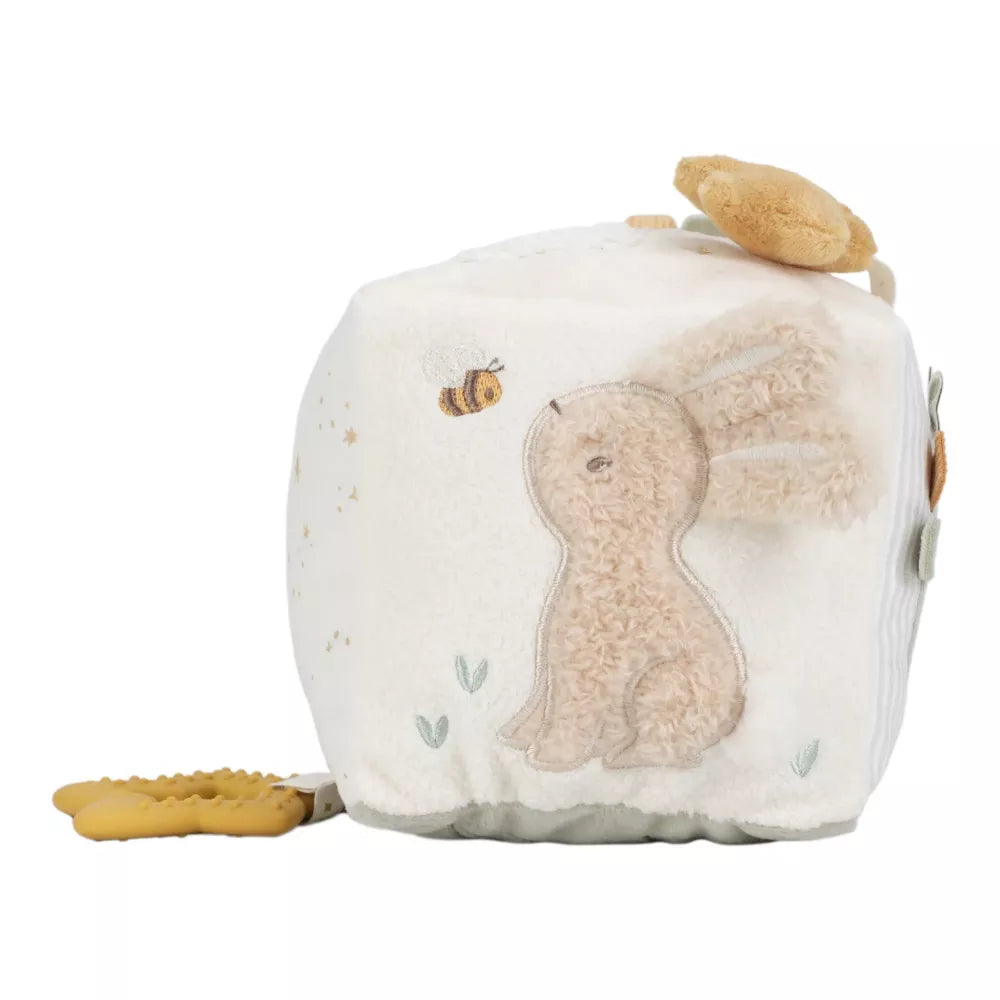 Cubo Morbido Little Dutch Newborn Naturals lato con coniglietto