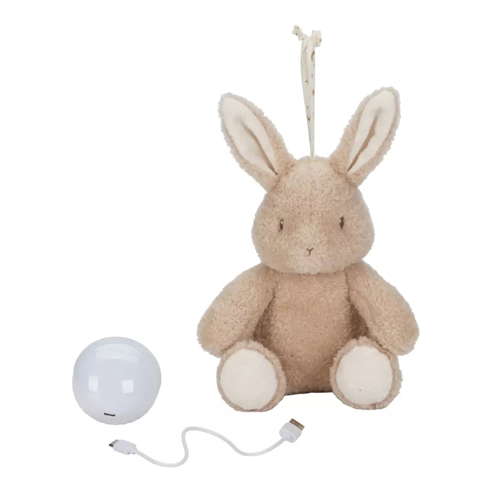 Coniglietto Luci e Suoni Little Dutch con dispositivo e cavo di ricarica