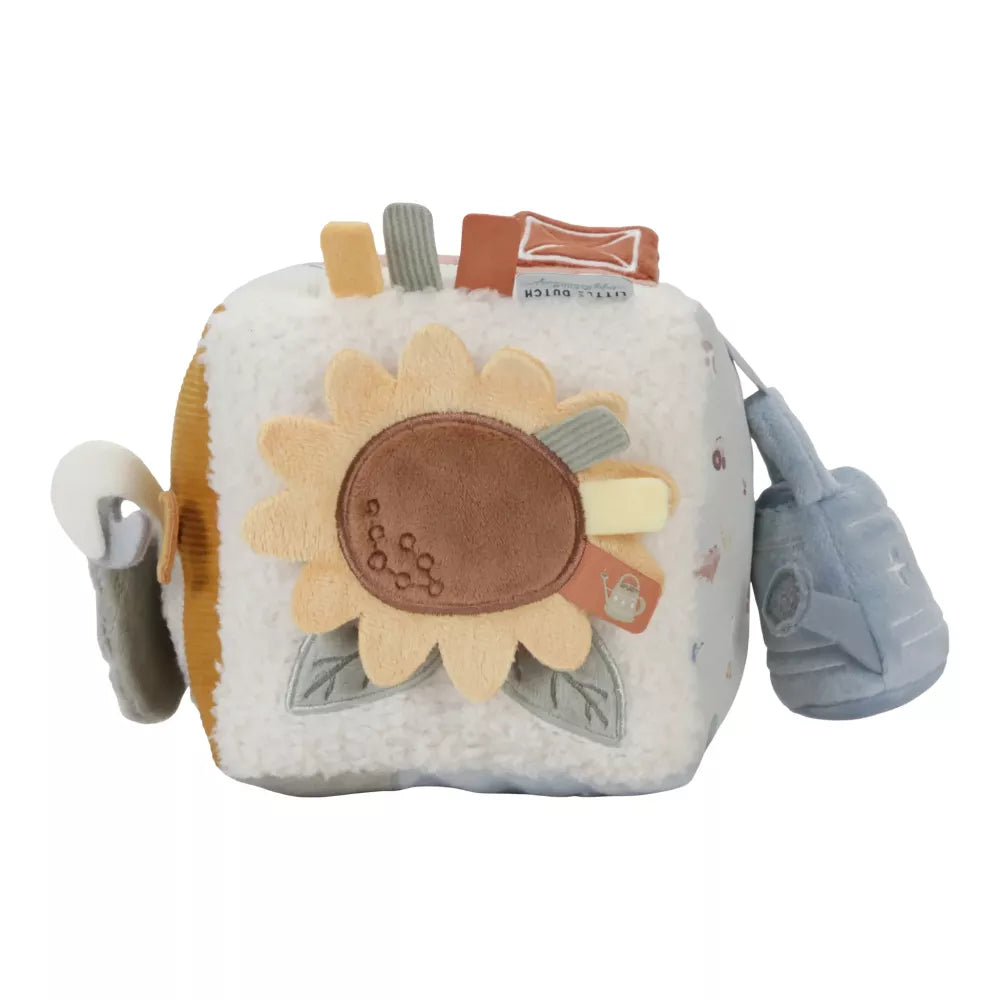 Cubo Morbido Little Dutch Little Farm lato con girasole