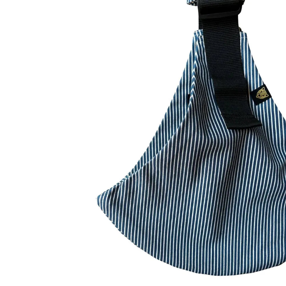 Marsupio per Neonato Fantasia Wildride Righe Blu Dettaglio