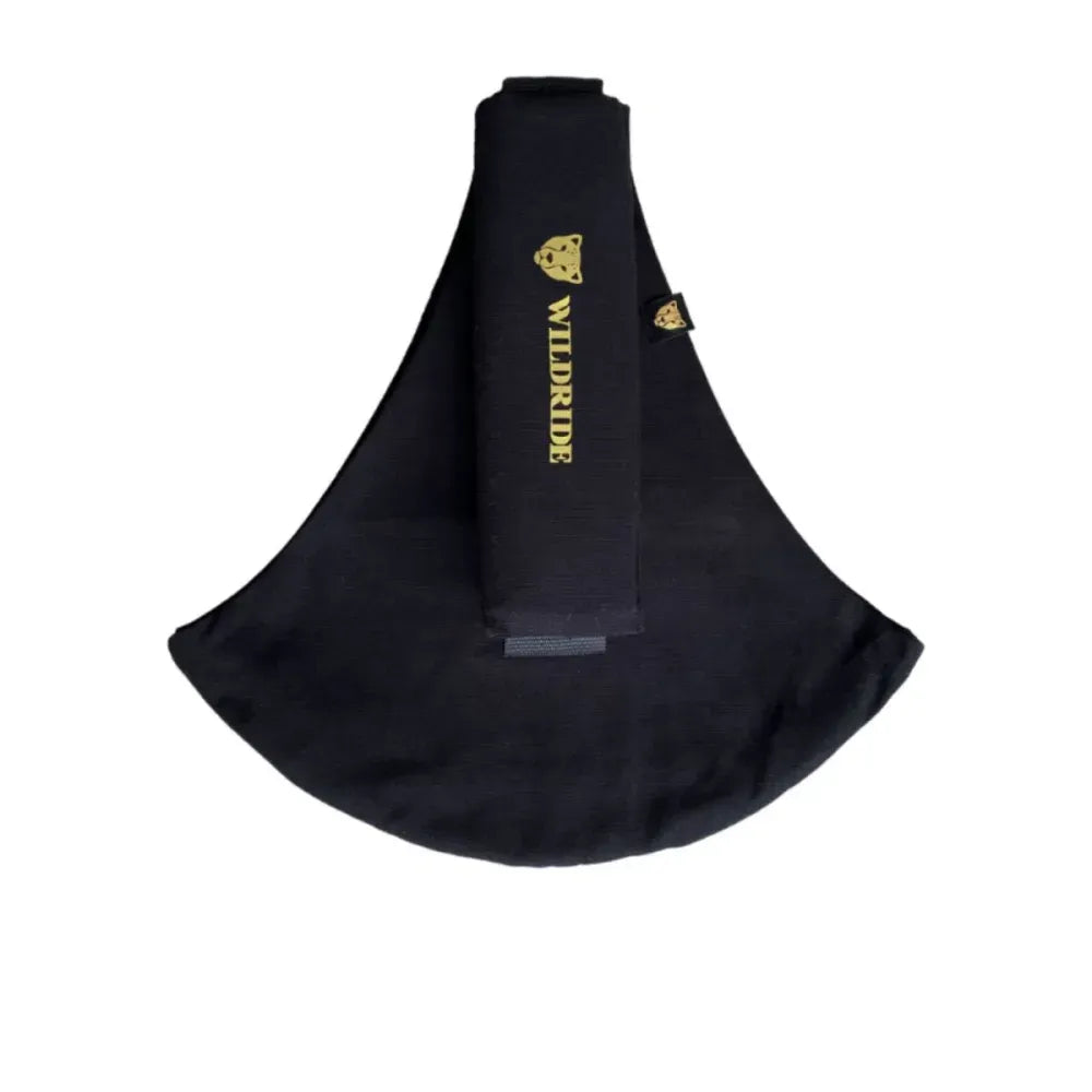 Marsupio per Neonato Wildride Nero ripiegato