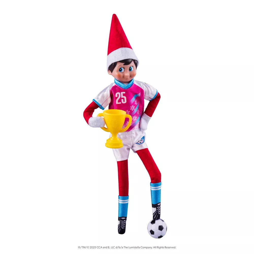 Elfo vestito con il Set da Calciatore The Elf on The Shelf