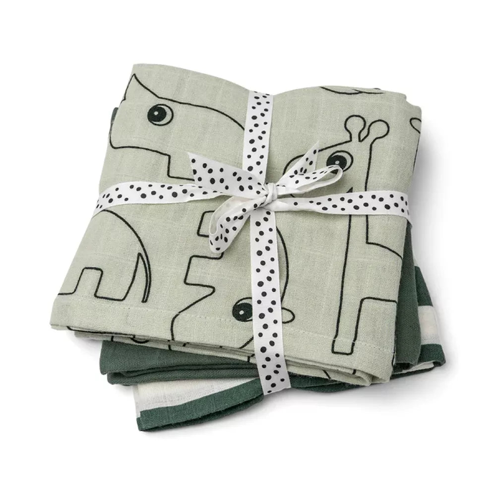 Set Telini Done by Deer Deer Friends Verde con nastrino