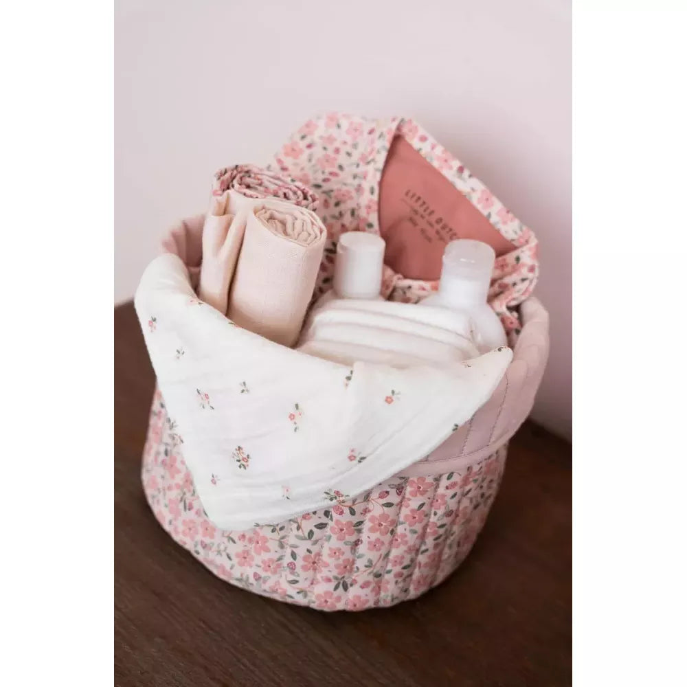 Esempio Set Mussole Rosa a Fiori Little Dutch