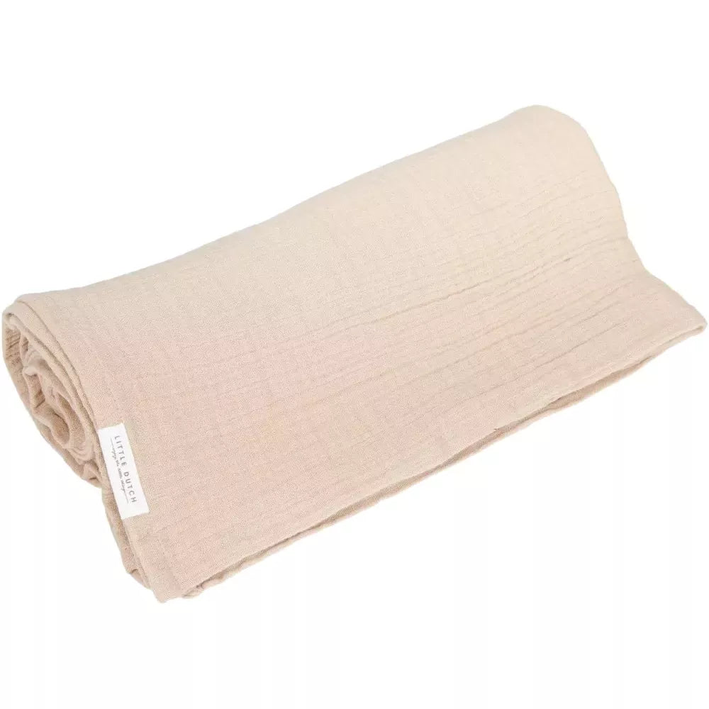 Mussola Beige 120x120 Little Dutch