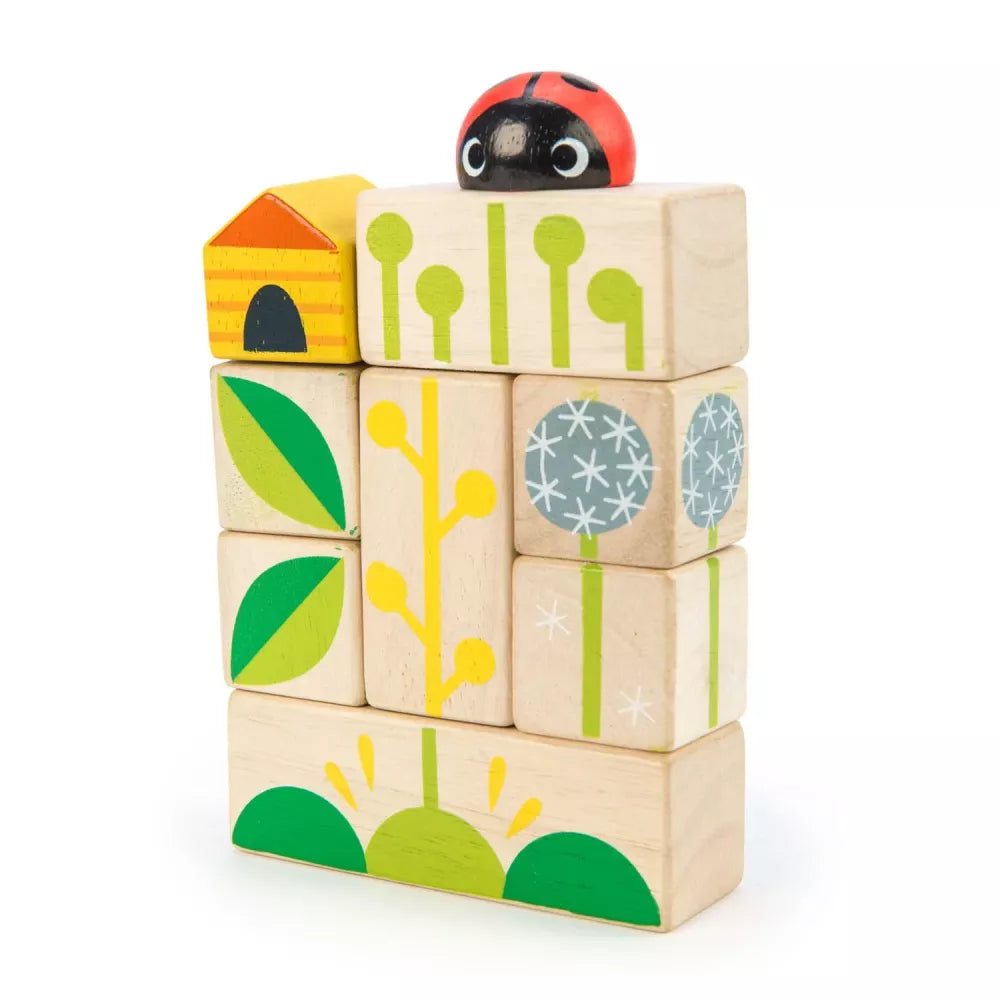 Esempio di gioco con i Blocchi in Legno Giardino Tender Leaf