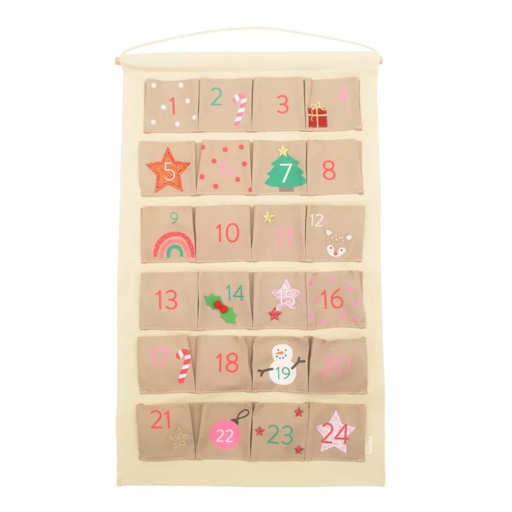 Calendario dell'Avvento in Stoffa Rockahula